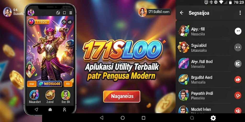 Screenshot dari antarmuka utama 171SLOT yang menunjukkan berbagai fitur utility.