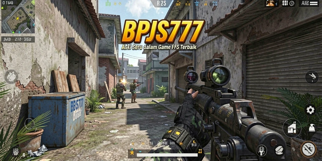 Tangkapan layar menunjukkan aksi mendebarkan dalam gameplay FPS