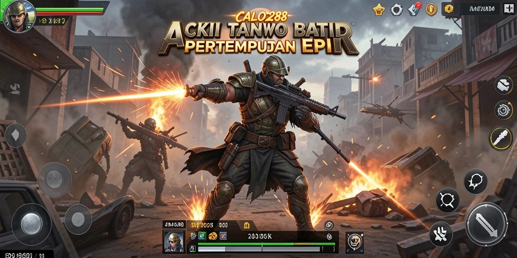 Tampilan utama gameplay <strong>CALO288</strong> yang penuh aksi dan pertempuran epik.