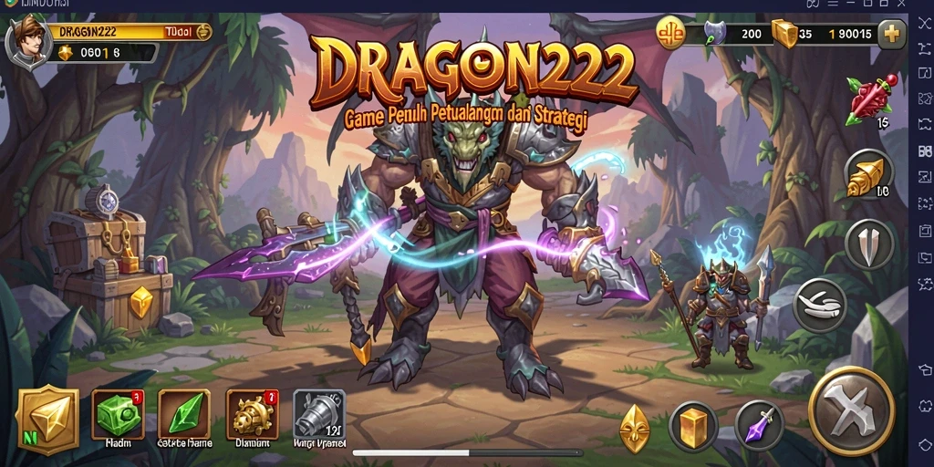 Screenshot gameplay menunjukkan keseruan dan strategi dalam DRAGON222.