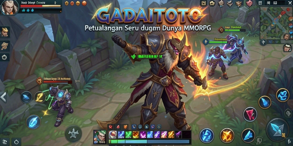Tampilan gameplay GADAITOTO yang seru dan menegangkan dalam dunia MMORPG.