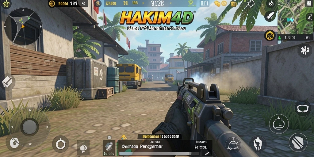 Tampilan gameplay HAKIM4D yang menegangkan dan seru.