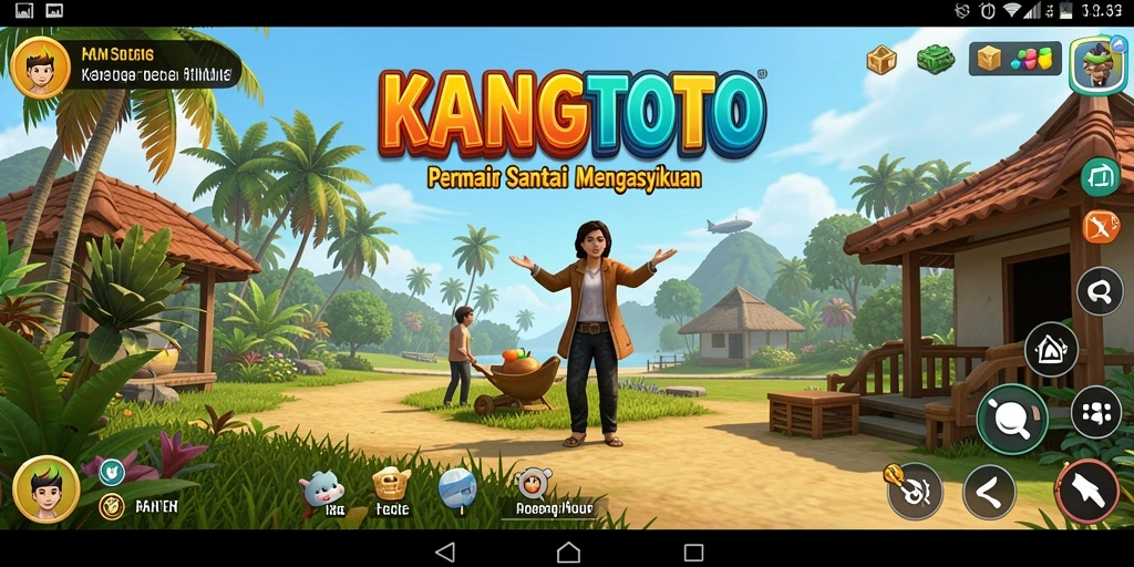 Tampilan gameplay KANGTOTO yang menyenangkan dan interaktif.