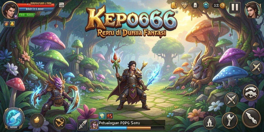 Screenshot gameplay KEPO66 dengan grafik RPG yang menakjubkan.