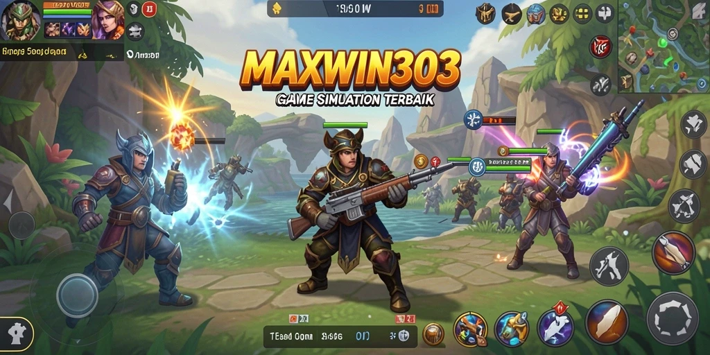 Tampilan gameplay menarik dari MAXWIN303 dengan berbagai aktivitas simulasi.