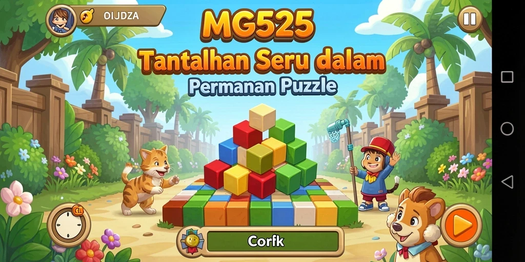 Gameplay MG525 yang menantang dalam permainan Puzzle.