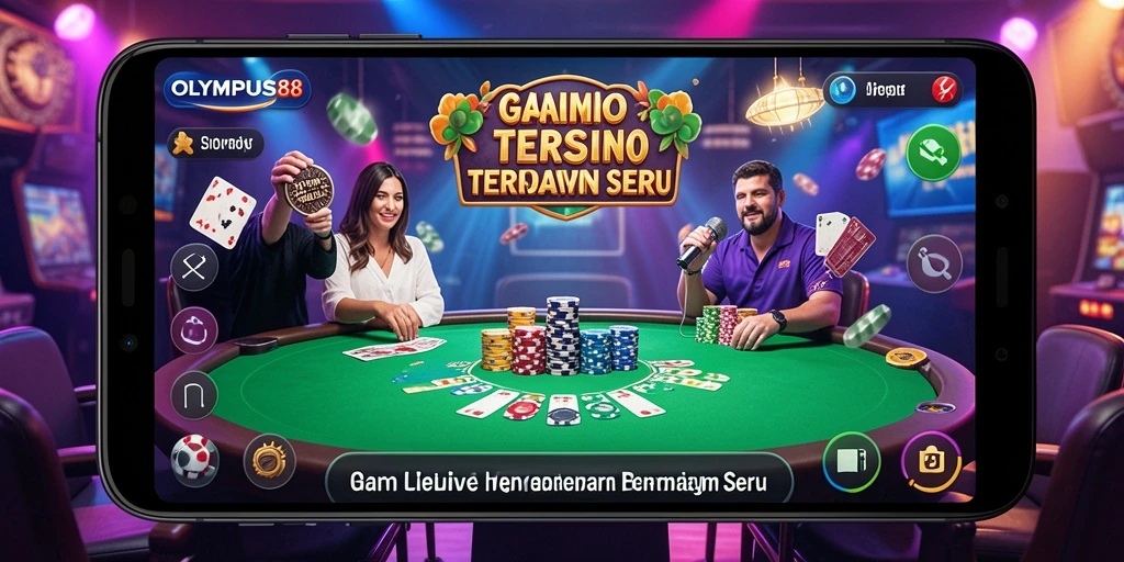 Screenshot OLYMPUS88 menampilkan pengalaman Live Casino yang mengasyikkan.