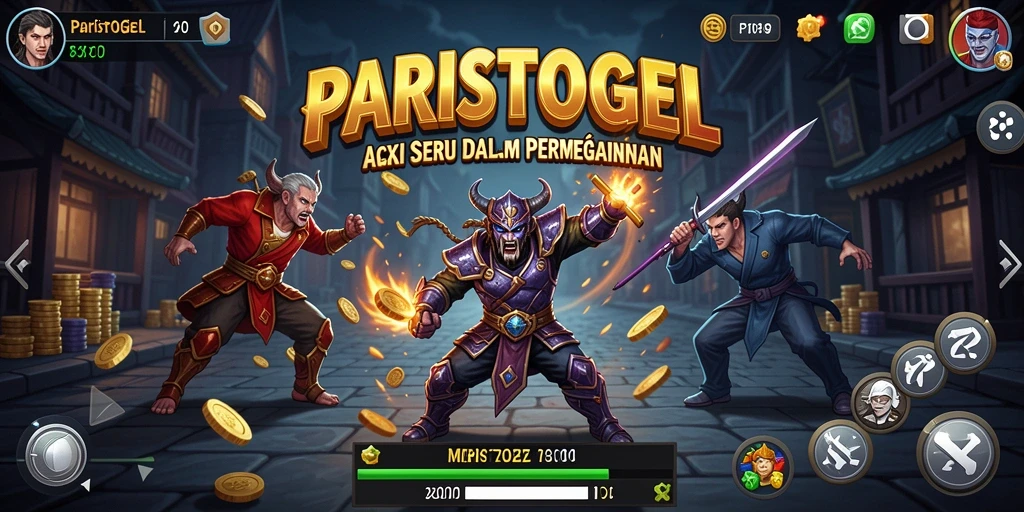 Screenshot gameplay PARISTOGEL menampilkan aksi mendebarkan dan grafis yang memukau.