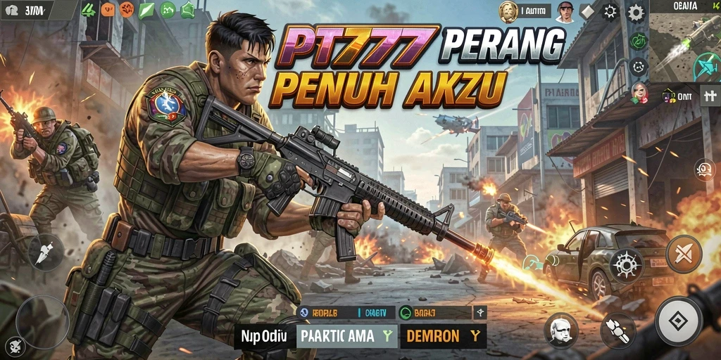 Screenshot menampilkan aksi seru pertempuran di PT777.
