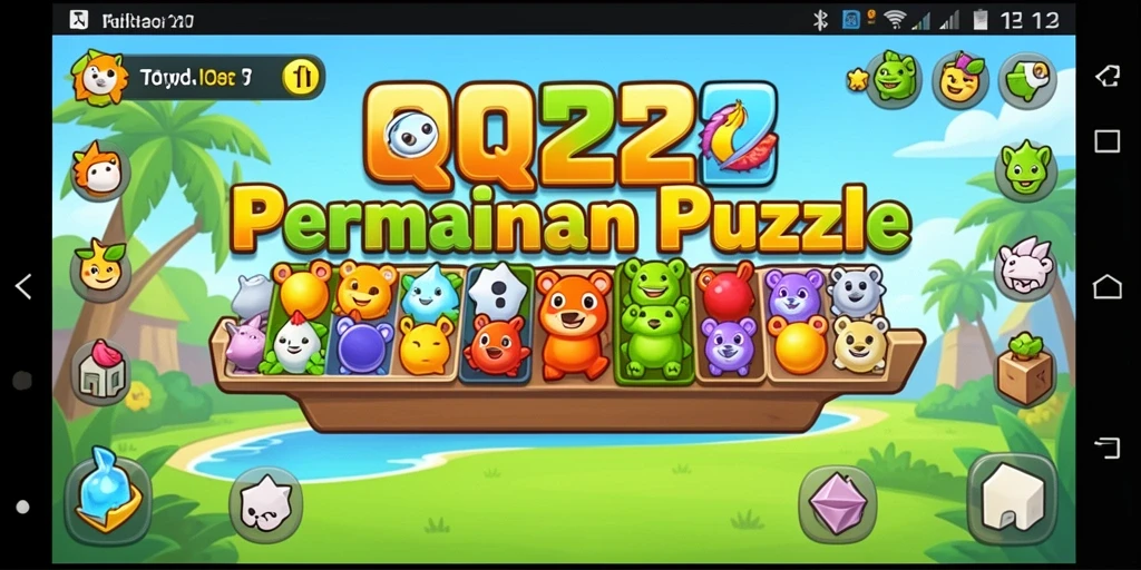 Screenshot permainan QQ222 dengan gameplay puzzle yang menantang dan seru.