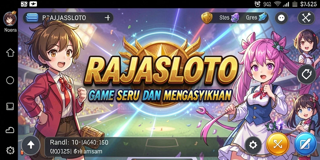 Tampilan gameplay seru dan menarik di RAJASLOTO yang menyuguhkan karakter Anime.