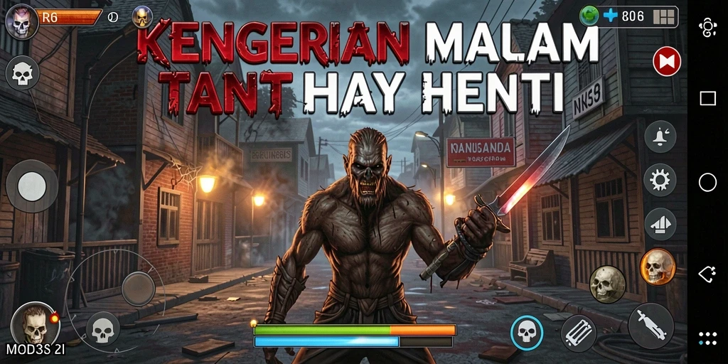 Tampilan gameplay menegangkan dari RR33 yang menghadirkan suasana Horror.