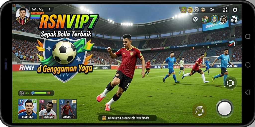 Gameplay seru RSNVIP7 dengan aksi sepak bola yang menegangkan.