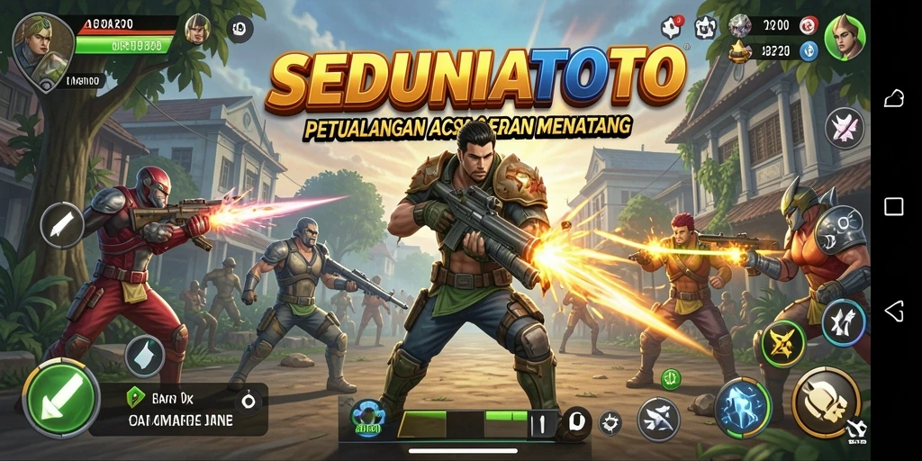 Gameplay mendebarkan dengan pertempuran aksi yang intens.