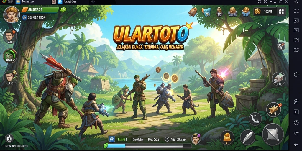 Tampilan menarik gameplay ULARTOTO dalam dunia terbuka.